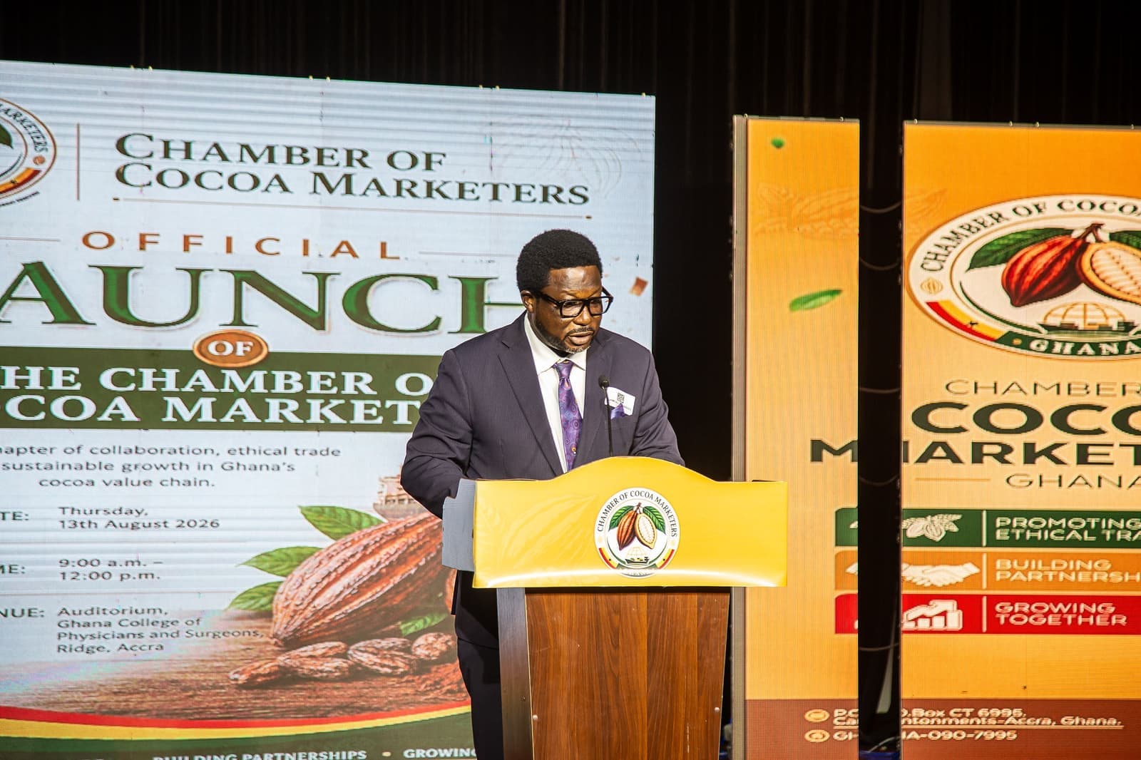 The Chief Executive Officer of the Chamber addresses the launch